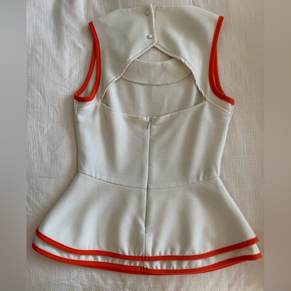 Anthropologie Retro Vintage Cutout Peplum Blouse - Picture 2 of 6